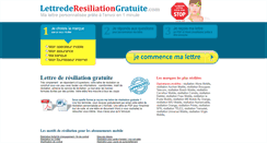 Desktop Screenshot of lettre-de-resiliation-gratuite.com